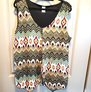 Sleeveless layered blouse